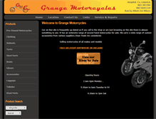 Tablet Screenshot of grangemotorcycles.com